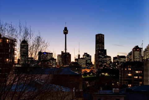 Overlooking The City's Silhouette - Yamba Accommodation 2