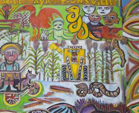 The Painting Of Life By Mirka Mora - Yamba Accommodation 2