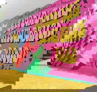 Yellow Brick Road and Elton John Mural - Yamba Accommodation