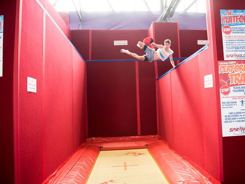 Springloaded Trampoline - Yamba Accommodation 1