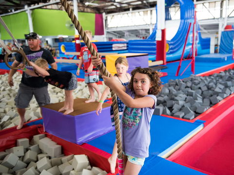 Springloaded Trampoline - Yamba Accommodation 2