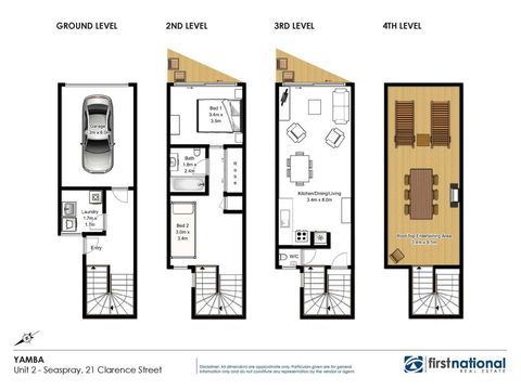 Seaspray 2 /21 Clarence Street - Yamba Accommodation 2