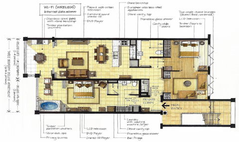 Beach Club Port Douglas Luxury Apartments - Yamba Accommodation 18