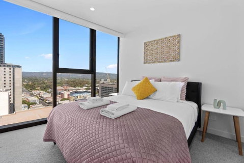 Adelaide CBD Oasis - 2BR Realm Retreat - Level 19 - Yamba Accommodation 2