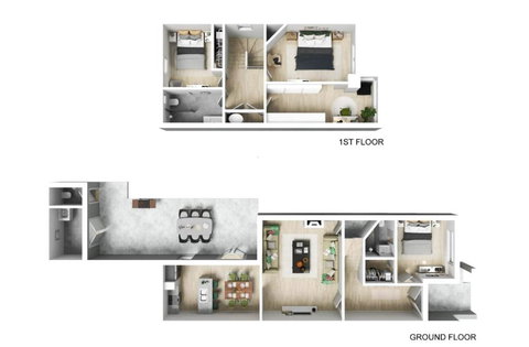 NEWLY RENOVATED LARGE 3.5 BDRM HOUSE! BEST OF MELB - Yamba Accommodation 1